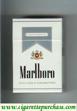 Marlboro white and grey cigarettes hard box